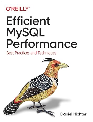 efficient mysql performance best practices and techniques 1st edition daniel nichter 1098105095,