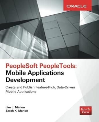 peoplesoft peopletools mobile applications development 1st edition jim j. j. marion 0071836527, 978-0071836524