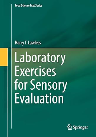 laboratory exercises for sensory evaluation 2013 edition harry t. lawless 1461456827, 978-1461456827