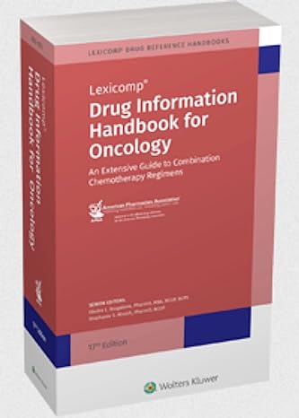 drug information handbook for oncology 17th edition ed bragalone, diedra l 1591953901, 978-1591953906