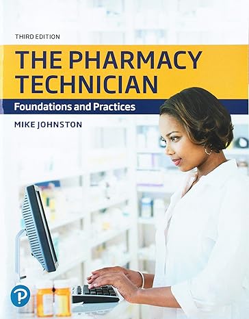 pharmacy technician the foundations and practices 3rd edition mike johnston 0135204178, 978-0135204177