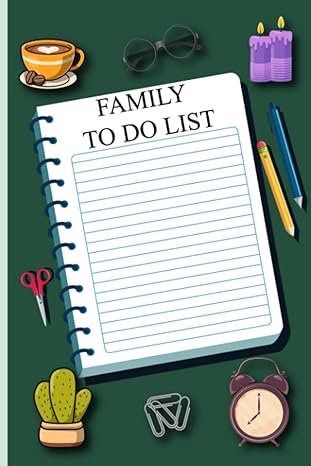 family to do list this book will help to write a complete list of your family to do list and keep track of it