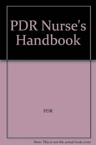 pdr nurses handbook 2nd edition pdr 1563632071, 978-1563632075