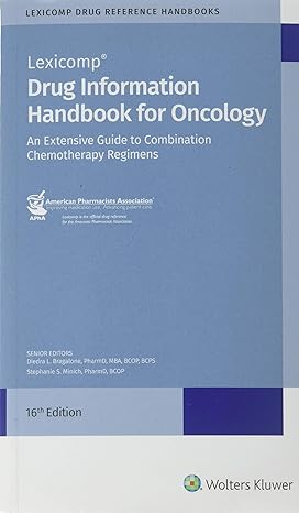 drug information handbook for oncology 16th edition ed bragalone, diedra l 1591953774, 978-1591953777