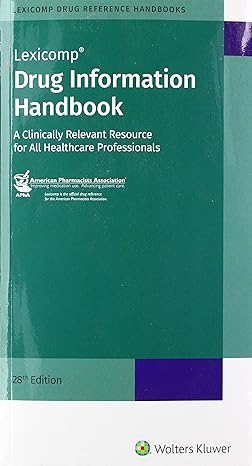drug information handbook 28th edition lexicomp 1591953766, 978-1591953760
