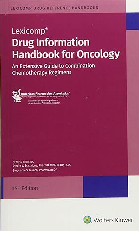drug information handbook for oncology 15th edition diedra l bragalone 1591953685, 978-1591953685
