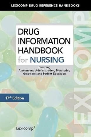 drug information handbook for nursing 17th edition lexi comp 1591953456, 978-1591953456