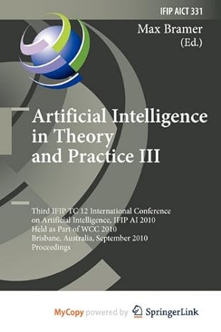 artificial intelligence in theory and practice iii third ifip tc 12 international conference on artificial