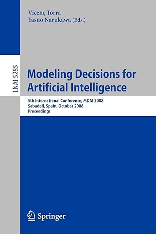 modeling decisions for artificial intelligence 5th international conference mdai 2008 sabadell spain october