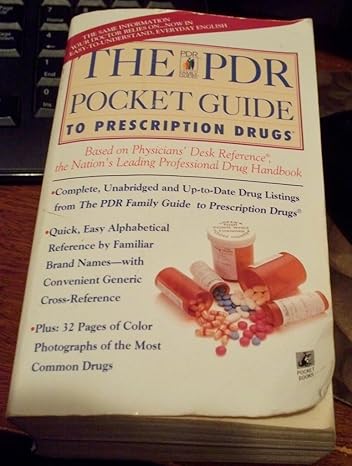 the pdr pocket guide to prescription drugs edition medical economics data 0671525204, 978-0671525200