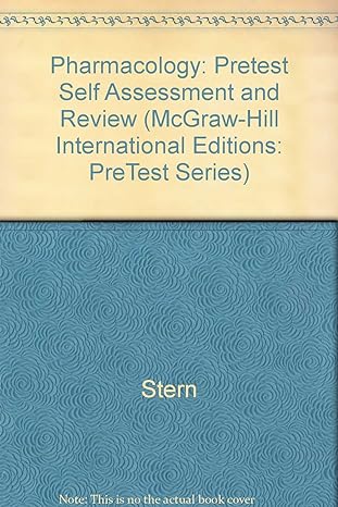 pharmacology pretest self assessment and review 1st edition arnold stern 0071166858, 978-0071166850