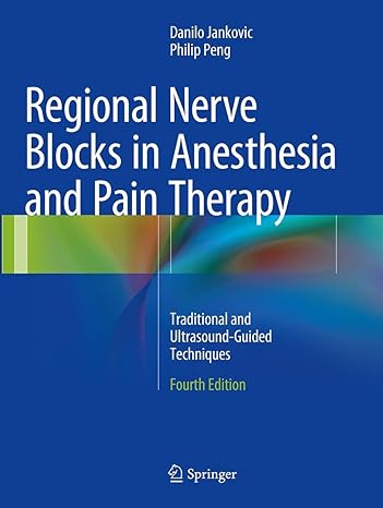 regional nerve blocks in anesthesia and pain therapy traditional and ultrasound guided techniques 1st edition