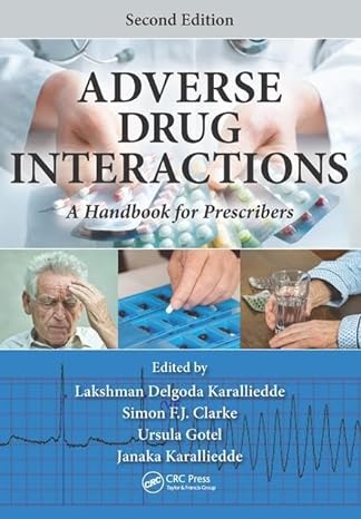 adverse drug interactions a handbook for prescribers 2nd edition lakshman delgoda karalliedde ,simon clarke