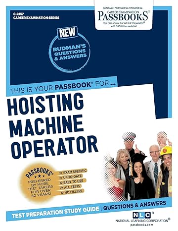 hoisting machine operator passbooks study guide 1st edition national learning corporation 173182257x,