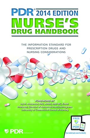 pdr nurses drug handbook 2014th edition pdr staff 1563638169, 978-1563638169