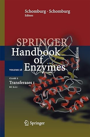 class 2 transferases i ec 2 1 1 2nd edition dietmar schomburg ,ida schomburg ,antje chang 364242161x,