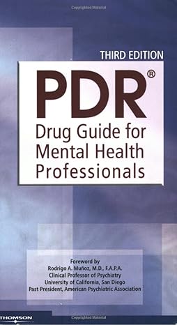 pdr drug guide for mental health professionals 3rd edition physicians' desk reference 1563636794,