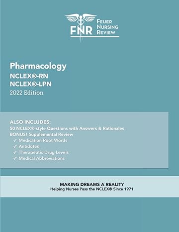 feuer nursing review nclex pharmacology lecture book 2022nd edition feuer nursing review b09wh5s7z3,