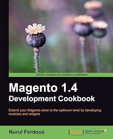 magento 1 4 development cookbook 1st edition nurul ferdous 1849511446, 978-1849511445