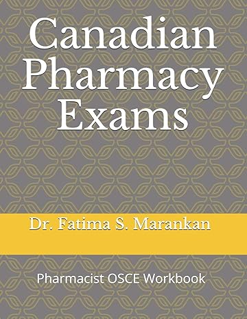 canadian pharmacy exams pharmacist osce workbook 2021 1st edition dr fatima s marankan b08dg8vj12,