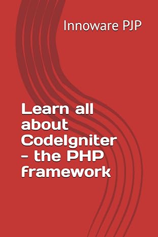 learn all about codeigniter the php framework 1st edition innoware pjp 979-8396169661