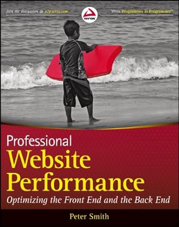 professional website performance optimizing the front end and back end 1st edition peter g smith 1118487524,