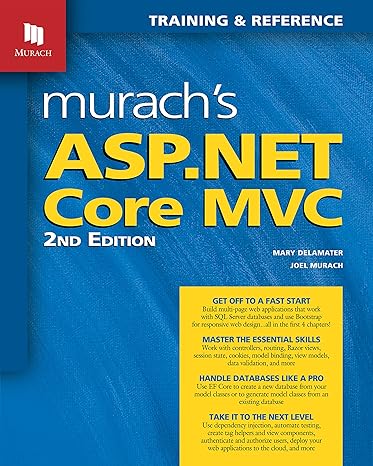 murachs asp net core mvc 2nd edition joel murach ,mary delamater 194387302x, 978-1943873029