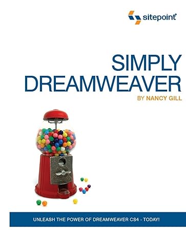 simply dreamweaver cs4 1st edition nancy gill 0980455286, 978-0980455281