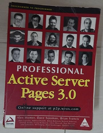 professional active server pages 3 0 1st edition brian francis ,dino esposito ,andrea chiarelli ,chris