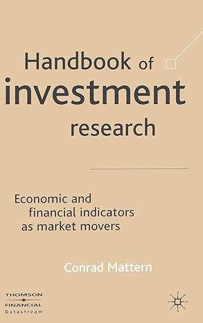 handbook of investment research economic and financial indicators as market movers 2002nd edition c mattern