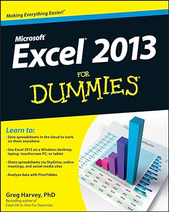 excel 2013 for dummies 1st edition greg harvey 1118510127, 978-1118510124