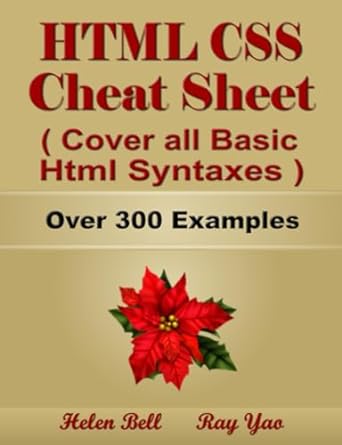html css programming quick study guide complete reference cheat sheets html css table and chart html css web