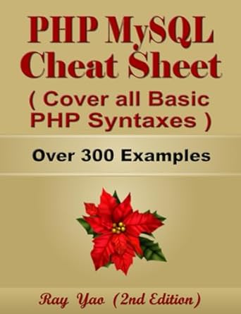 php mysql programming coding syntax book by examples quick study guide by by table and chart php mysql quick