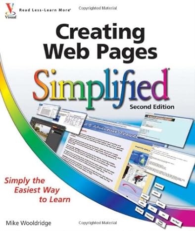 creating web pages simplified 2nd edition mike wooldridge ,brianna stuart 1118063511, 978-1118063514