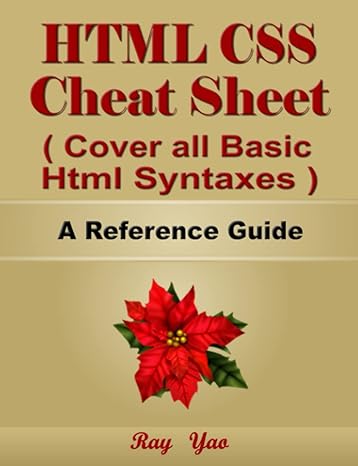 html cheat sheet cover all basic html syntaxes a reference guide html programming syntax book syntax table