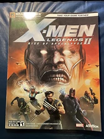 x men legends ii rise of apocalypse official strategy guide 1st edition bradygames 0744006325, 978-0744006322