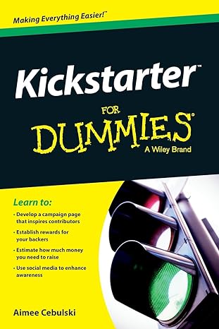 kickstarter fd 1st edition aimee cebulski 1118505433, 978-1118505434