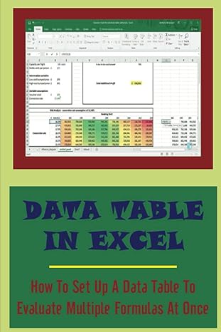 data table in excel how to set up a data table to evaluate multiple formulas at once 1st edition elizabet