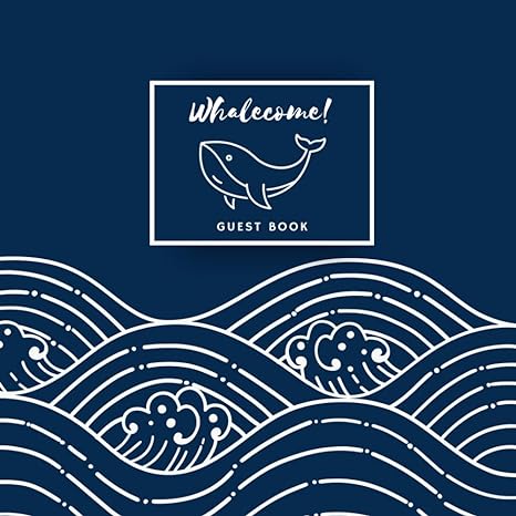 whalecome guest book beach house guest book for vacation home rental welcome sign in for airbnb and vrbo