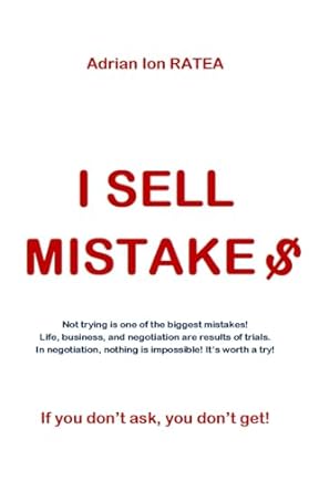 i sell mistakes 1st edition adrian ion ratea b0cjd62fjx