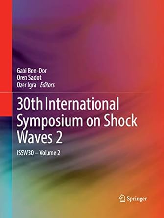 30th international symposium on shock waves 2 issw30 volume 2 1st edition gabi ben dor ,oren sadot ,ozer igra