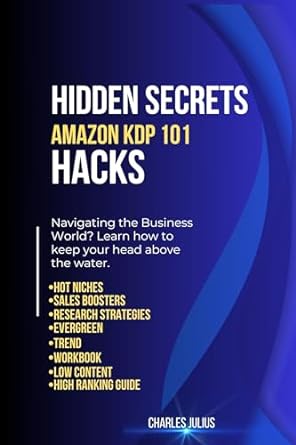 hidden secrets amazon kdp 101 hacks to sales boosters hot niches high ranking secrets research strategies