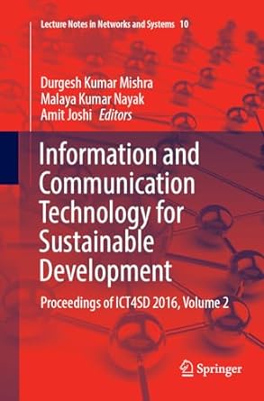 information and communication technology for sustainable development proceedings of ict4sd 2016 volume 2 1st