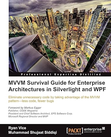 mvvm survival guide for enterprise architectures in silverlight and wpf 1st edition ryan vice ,muhammad