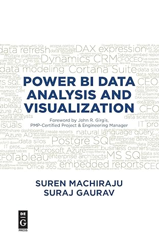 power bi data analysis and visualization 1st edition suren machiraju ,suraj gaurav 1547416785, 978-1547416783