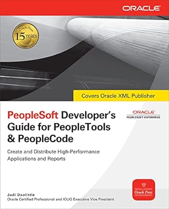 peoplesoft developers guide for peopletools and peoplecode 1st edition judi doolittle 0071496629,