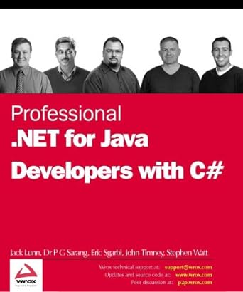 professional net for java developers using c# 1st edition wrox author team b008slf61q