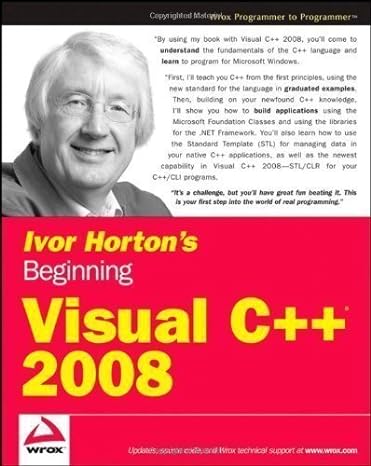 ivor hortons beginning visual c++ 2008 original edition by horton ivor published by john wiley and sons