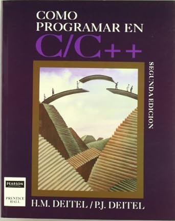 como programar en c/c ++ 2 edicion 1st edition deitel h m 9688804711, 978-9688804711