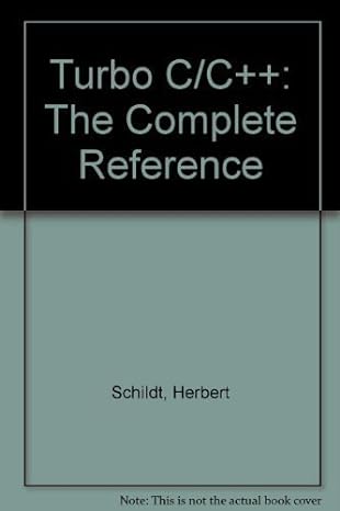 turbo c/c++ the complete reference 2nd edition herbert schildt 0078815355, 978-0078815355